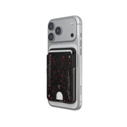 Skinarma magnetic cardholder with smart kick-stand vektor _ black / red